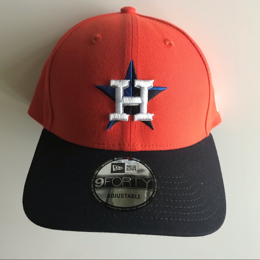 NWT orange & black adjustable H star Astro’s hat
